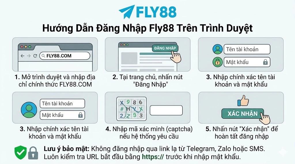Hướng Dẫn Đăng Nhập Fly88 Trên Trình Duyệt